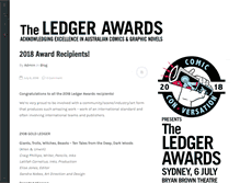 Tablet Screenshot of ledgerawards.org